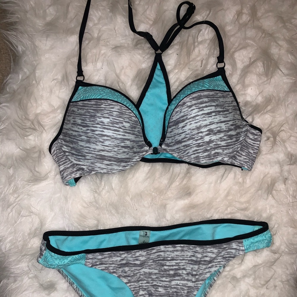 Cute Design Back Swim Suit Bra